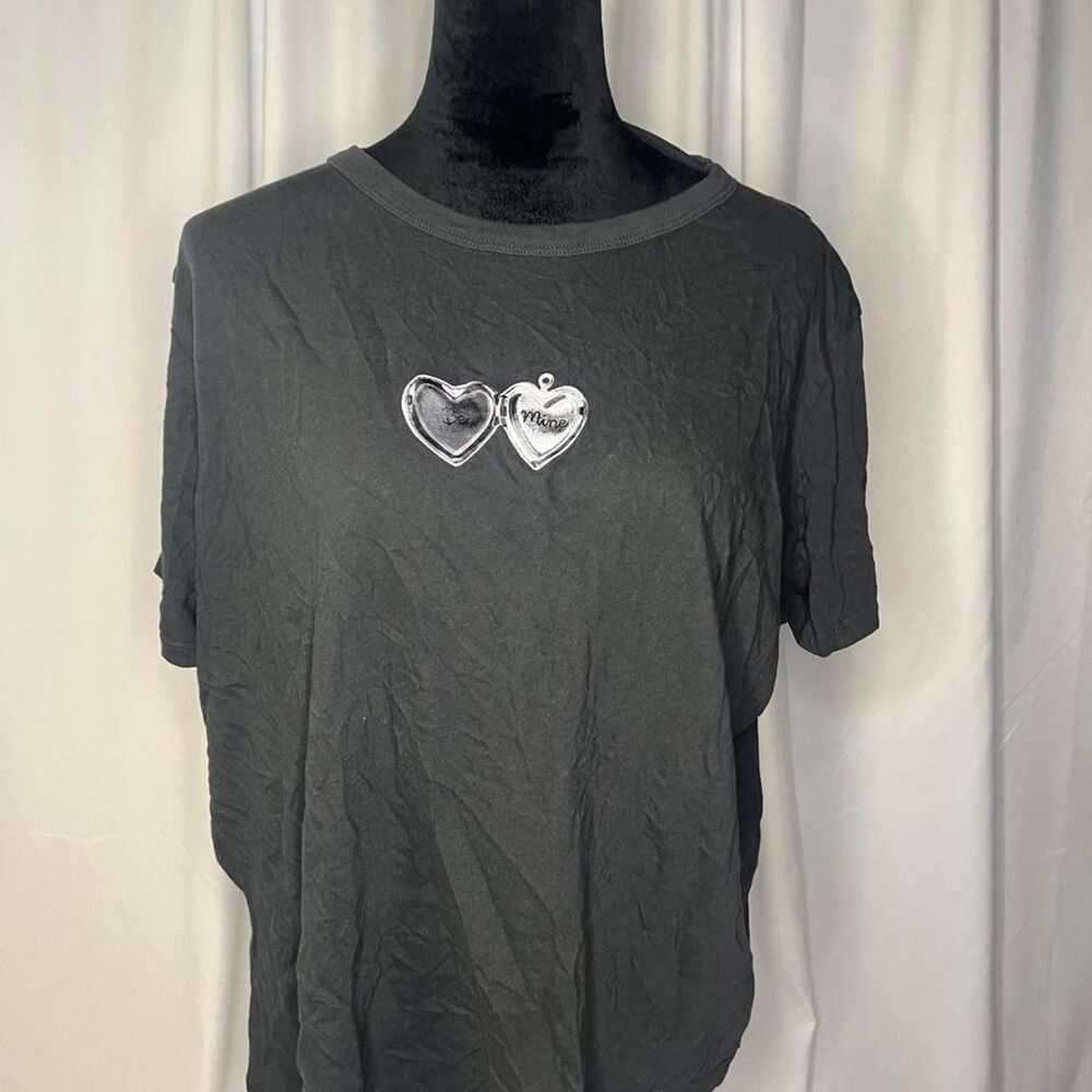 Old-navy Women's Black and Grey T-shirt